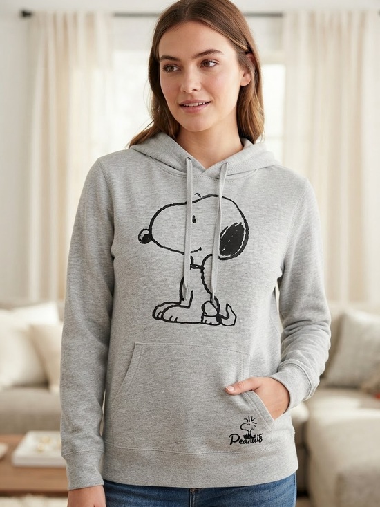 Peanuts Tops - Peanuts Gray Snoopy Pullover Hoodie for Dogs & Fans - Peanuts